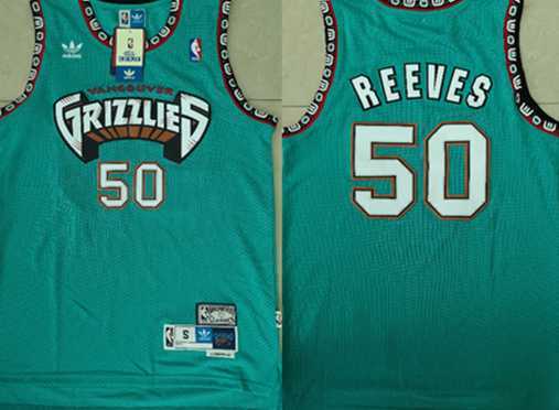 Grizzlies 50 Bryant Reeves Teal Hardwood Classics Stitched NBA Jersey,We sell and wholesale Grizzlies 50 Bryant Reeves Teal Hardwood Classics Stitched NBA Jersey on line form chian!